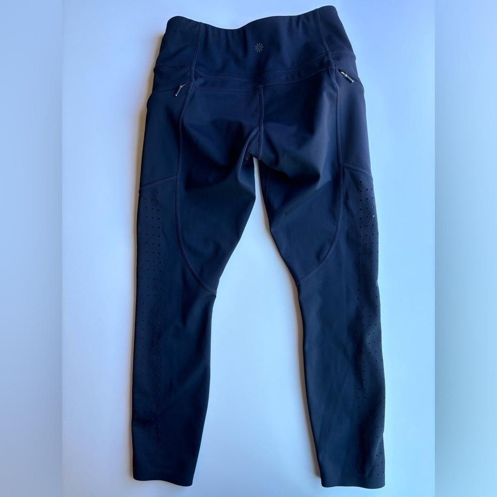 Athleta navy leggings. Cropped. Size XSP. See measurements in photos. - Picture 1 of 9